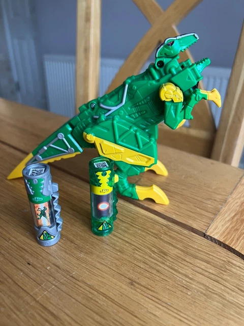 Dino Raptor Power Ranger POWER RANGERS DELUXE Dino Charge Green Raptor Zord Megazord with 2 ...