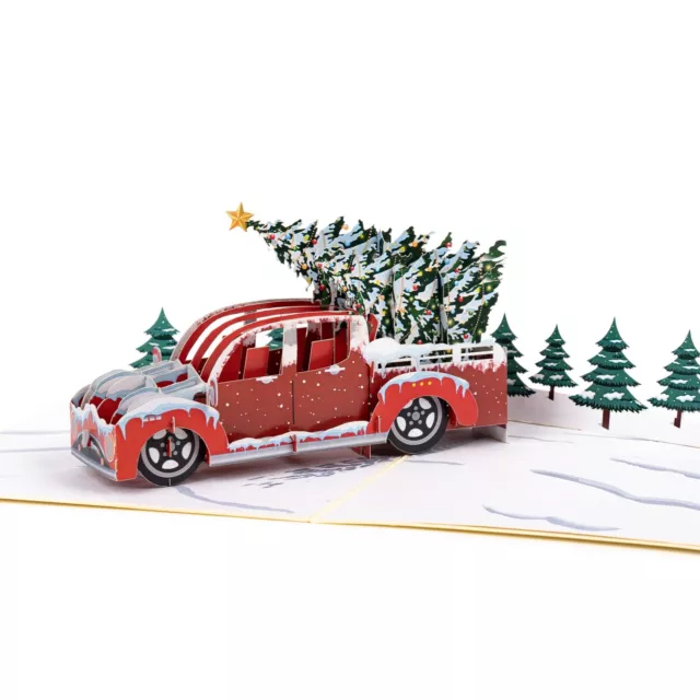 LIMAH® Weihnachtskarte Truck Pop Up 3D