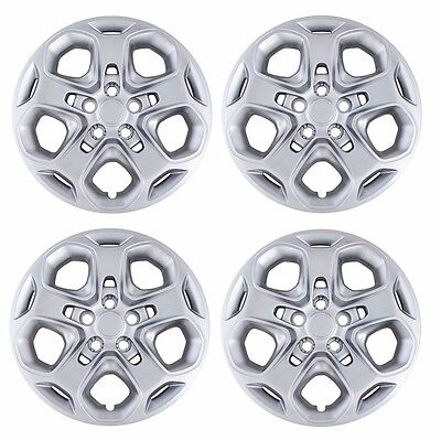 NEW 2010 2011 2012  FORD FUSION 17" Silver Bolt-on Hubcaps Wheelcover SET of 4