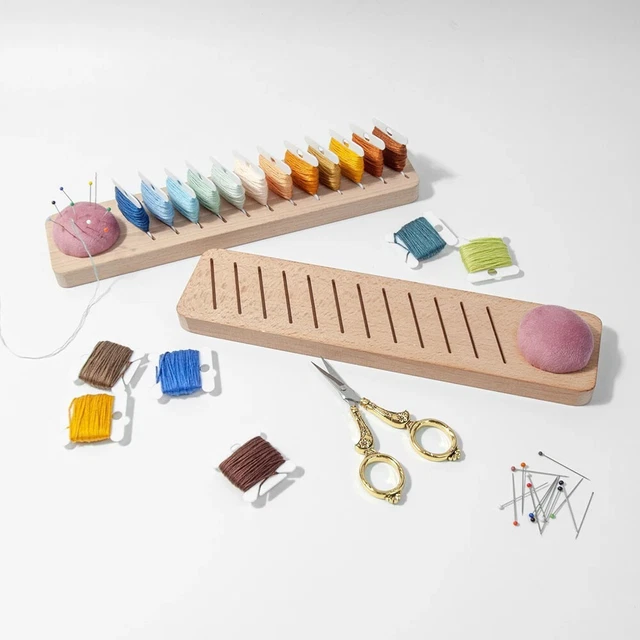 Sourcing Map 150 Bobine Per Filo Interdentale Da Ricamo - 3,8 X 3,6 Cm - In Plastica PP Trasparente Con Clip - Organizer Per Punto Croce E Cucito Fai Da Te