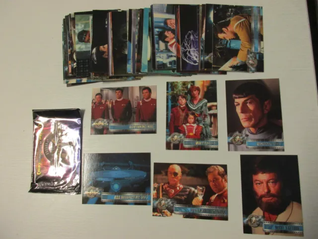 Set base carte collezionabili Star Trek Cinema 2000 82 carte + 12 speciali parallele
