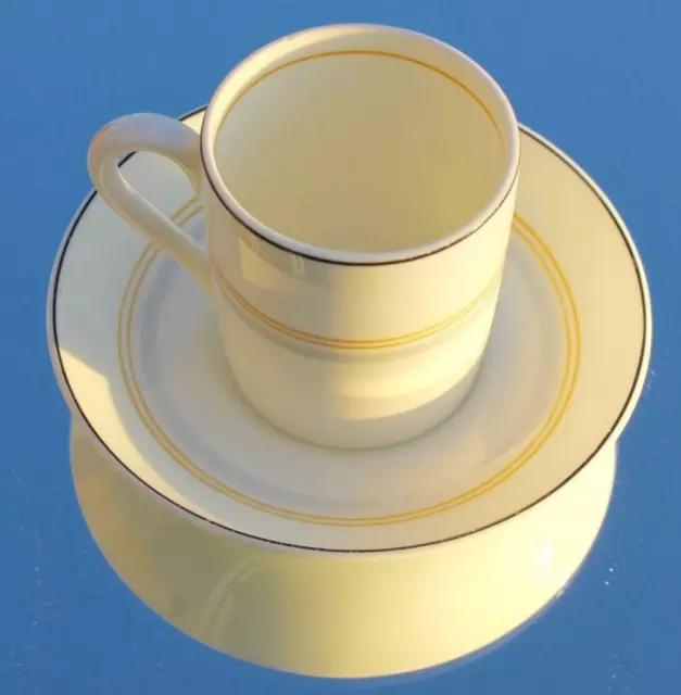 Cunard Line Rms Queen Mary 1St Cl Art Deco 1950'S Demitasse Coffee Cup & Saucer