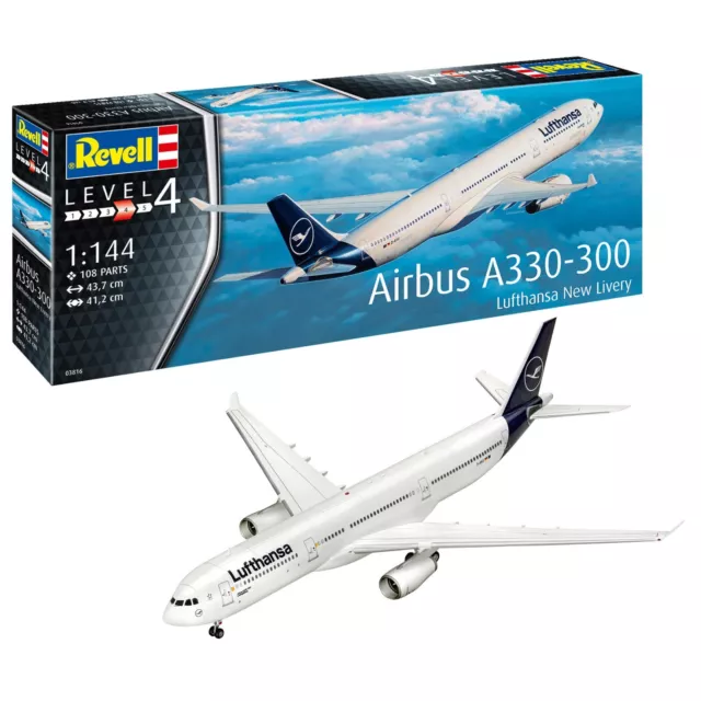 Airbus A330-300 Lufthansa New Livery 1:144 Bausatz Plastikmodell - Revell 03816