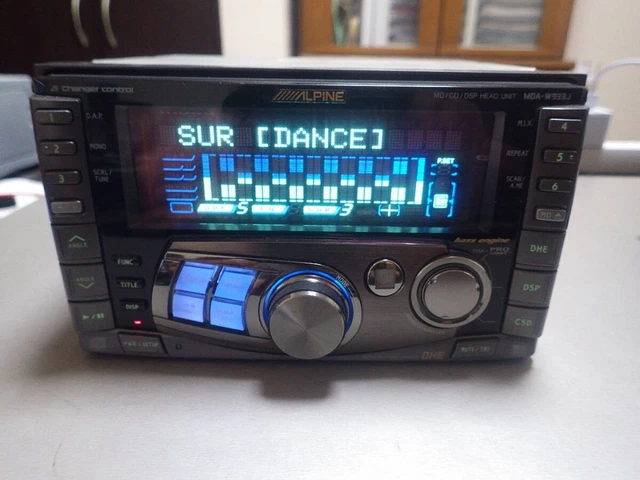 当時物 ALPINE MDA-W933J CD/MD 2DINデッキ 配線付き 【公式通販】