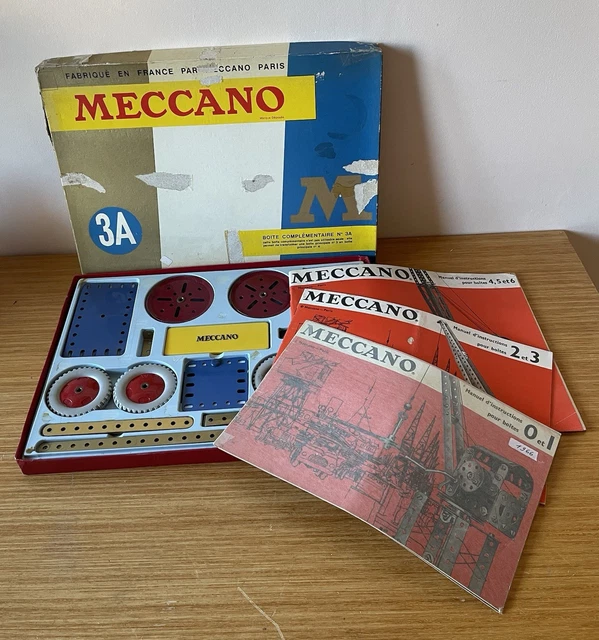 MECCANO ANCIEN BOITE 3 série M années 1960, deuxieme no lot