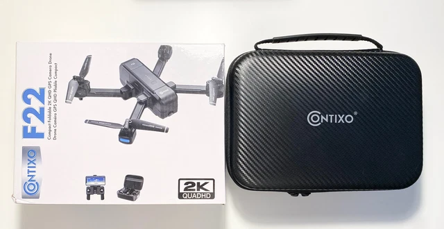 Contixo F22 FPV 1800' Foldable Quadcopter Drone - 2K Camera - 249g - Black