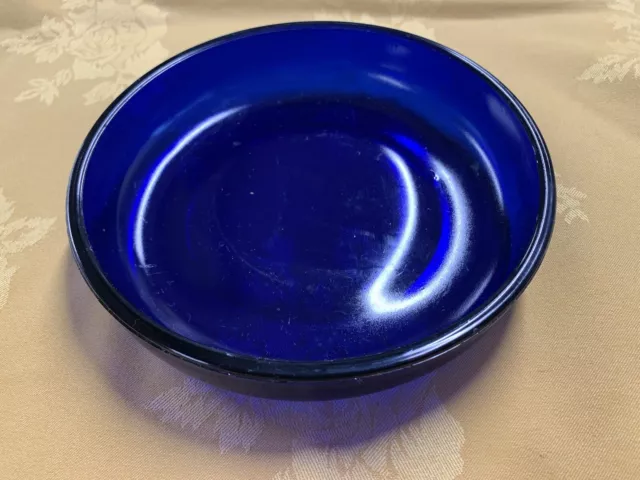 Retro Cobalt Bristol? Deep Blue Glass Bowl,Trinket Dish,Sweet Dish