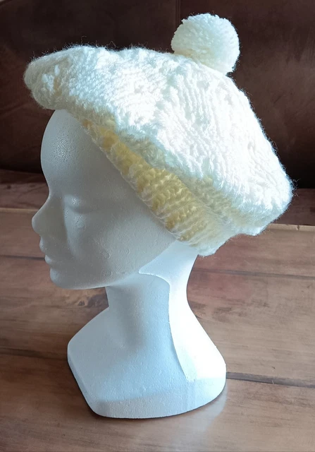 Béret couleur bleu en laine de mérinos | Béret basque femme