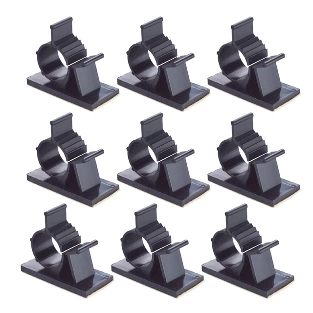 50 piezas abrazaderas de cable de plástico pinza de cable pinza de alambre