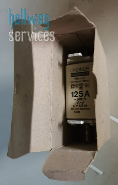 Insert de sécurité Lindner NH00 125A, GL, 500 V 7999.1257 protection complète