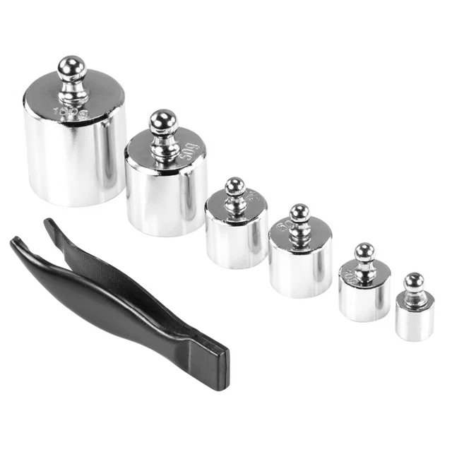Set pesi bilancia in acciaio di precisione 6 pezzi classe M2 pesi di calibrazione (5