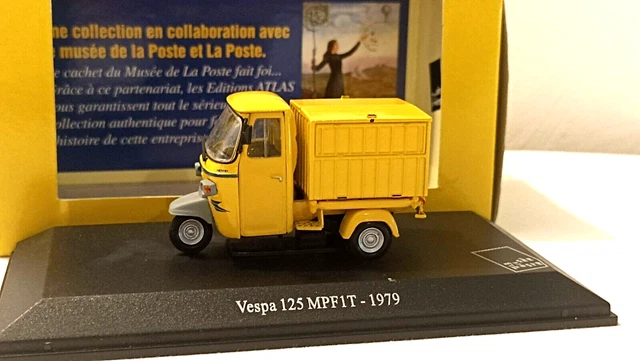 Vespa  125  Mpfit   1979  -  La Poste  -  Uh / Atlas  -  1/43