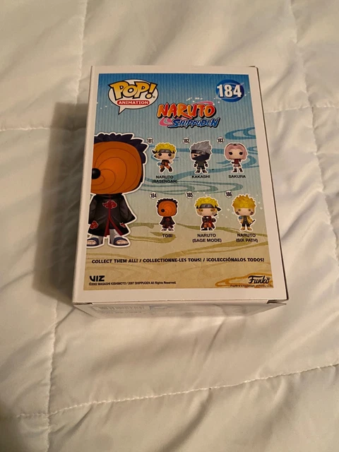 FUNKO POP ANIME (Animation) Naruto Shippuden Tobi 184 Vinyl Figure FREE ...