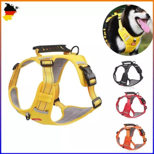 Hundegeschirr Air Mesh Anti Zug Geschirr Brustgeschirr Reflektierend Gepolstert