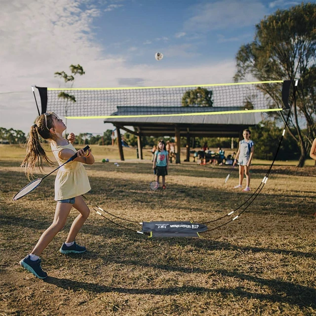 Portable Badminton Training Net Sports Net For Volleyball Badminton Court Beach