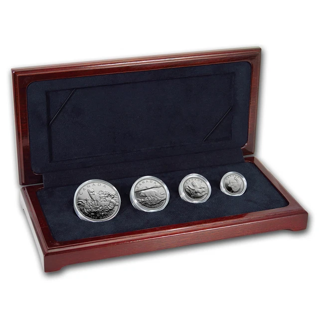 1993 Canada 4-Coin Proof Platinum Arctic Fox Set (w/Box & COA) - SKU#66085