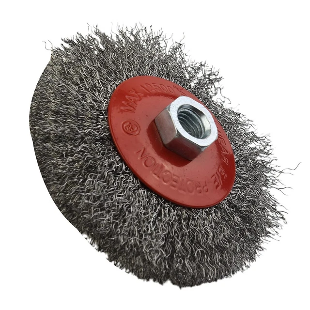 Soluzione di pulizia efficiente 100 mm M14 ruota spazzola filo acciaio inox