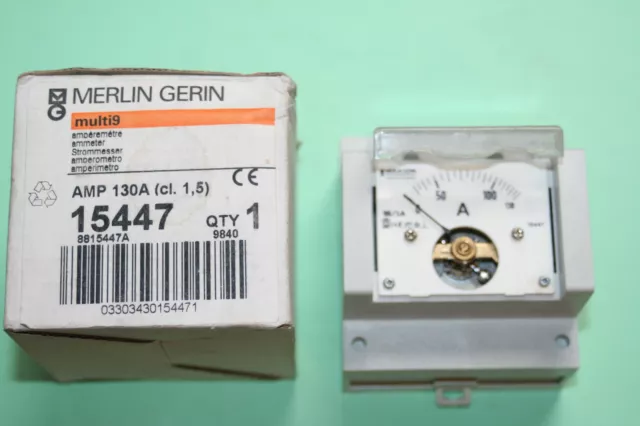 Ampéremètre  multi9 amp 130A (1,5) Merlin gerin réf 15447