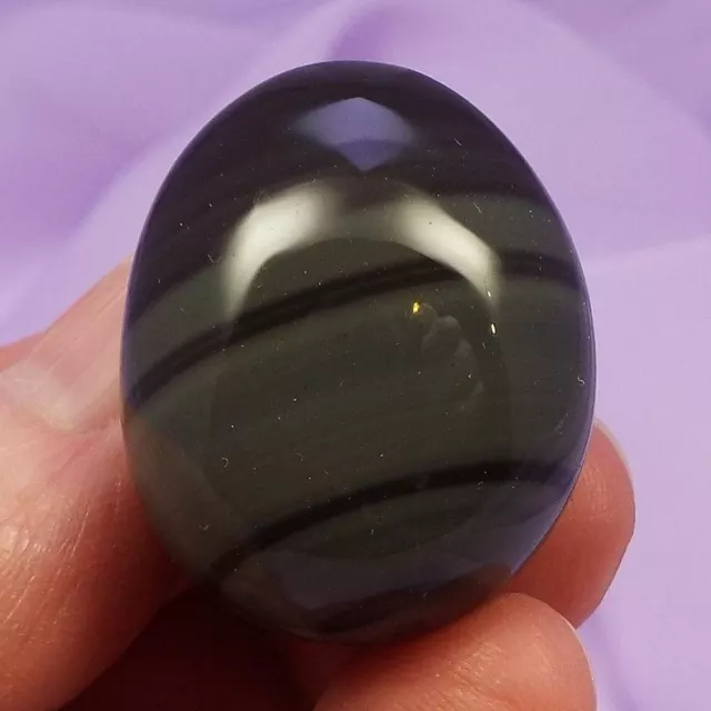 Large Platinum Obsidian tumblestone 'Emotional Change' 21g SN51677