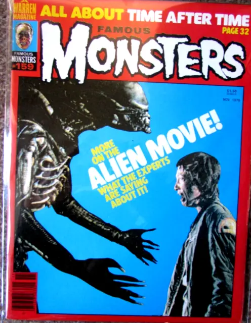 FAMOUS MONSTERS OF FILMLAND #159 Alien 1979 WARREN MAGAZINE VFN  CONDITION.