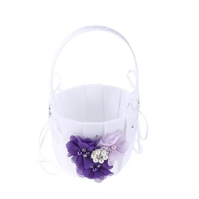 Basket for Bride Flower Girl Petal Decorative Throw Pillows Wedding