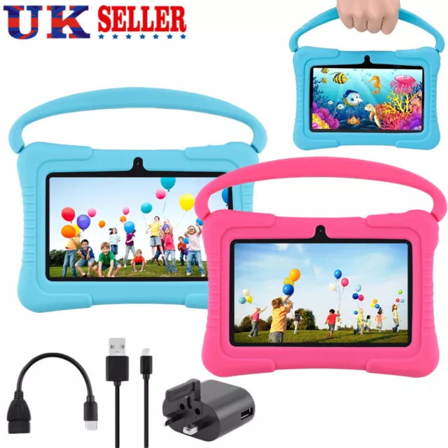 2023 NEW Kids Tablet 7 Inch, Android 12, 32GB Storage, Bundle, WIFI, Free Case