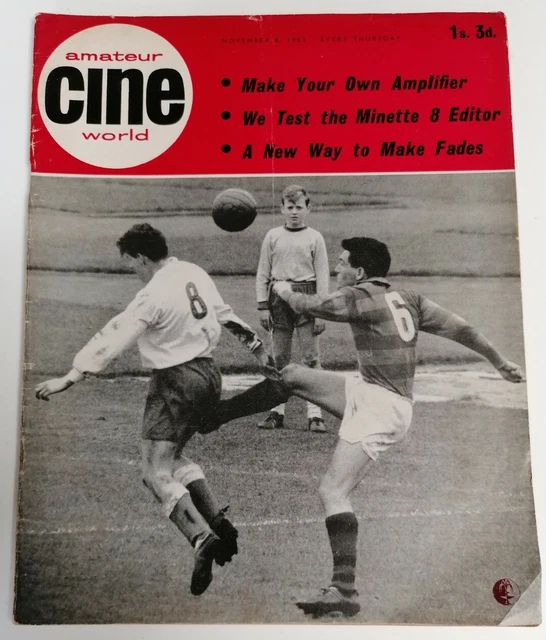 MAGAZINE VINTAGE Amateur Cine World Film making Magazine Date Nov 8th 