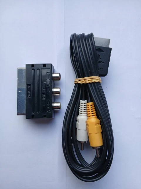 Câble Adaptateur Péritel Officiel Sony – Pour PS1, PS2, PS One – Origine