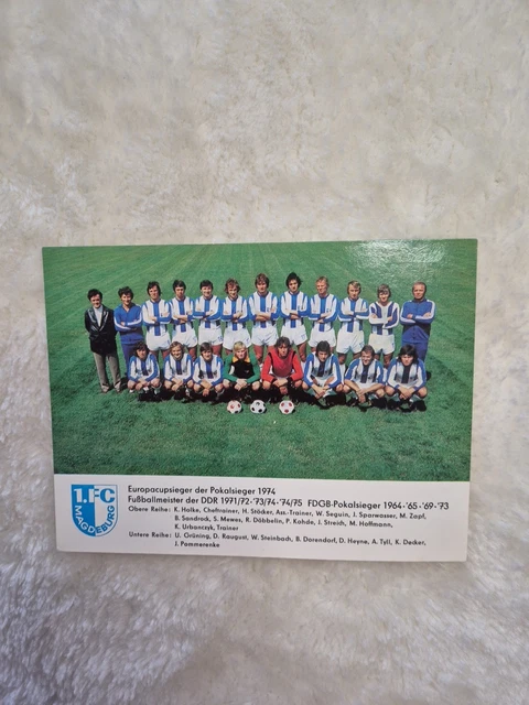 Dirk Stahmann 1 FC Magdeburg Autogrammkarte Original Signiert + A