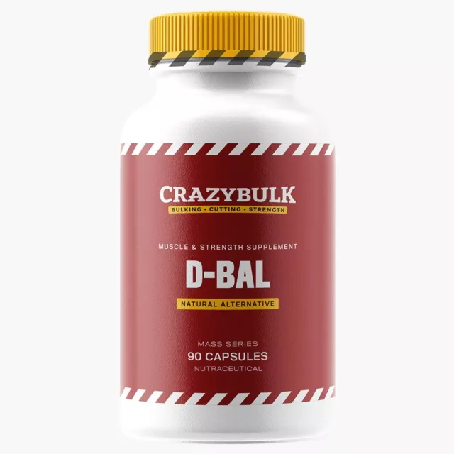 Crazybulk D-Bal Muscle Builder Strength Gain 90 Capsules Us Stock