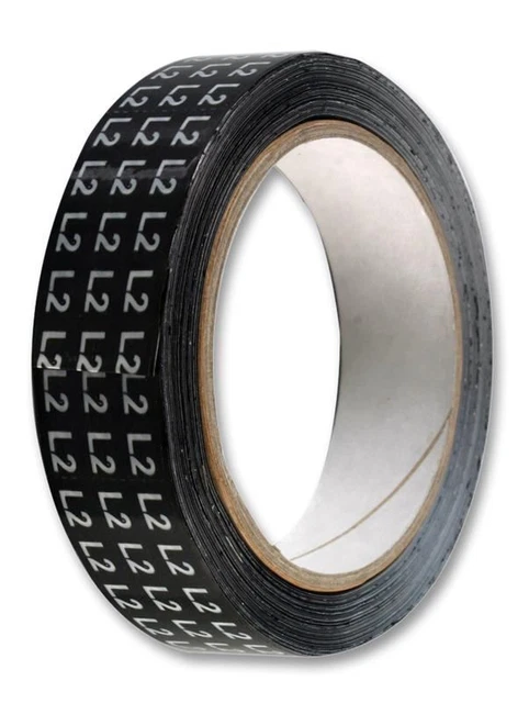 PRO POWER - Cable Identification Tape L2 Black 25mm x 33m