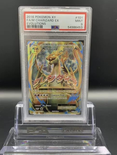 2016 Pokemon Xy Evolutions #101/108 Fa M Charizard Ex Psa 9 Mint