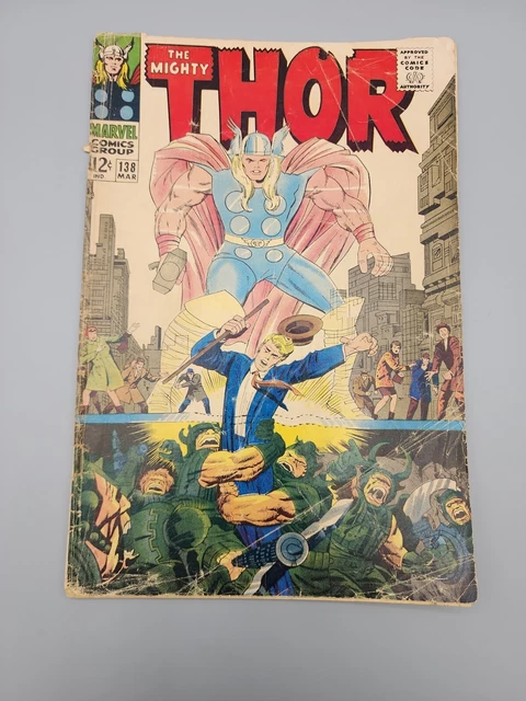 The Mighty Thor No. 138 Marvel Comics March 1967 Stan Lee And Jack Kirby