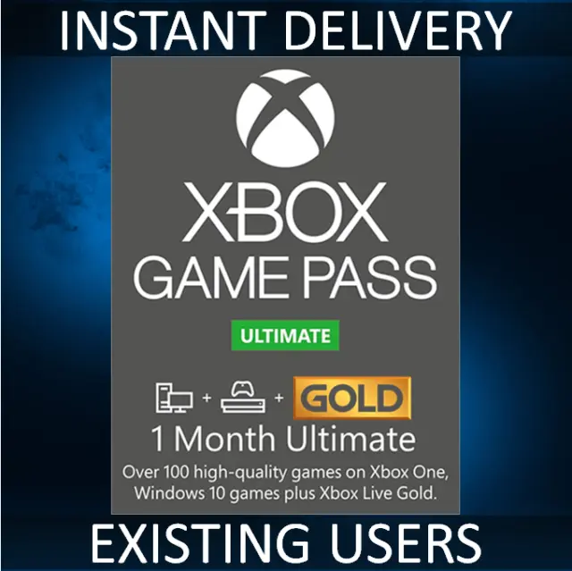 GAME PASS ultimate 1 month code XBOX LIVE INSTANT new & Existing GLOBAL WITH VPN