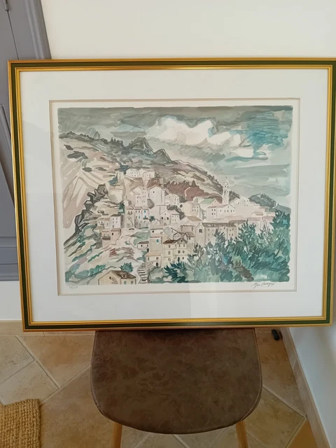 Lithographie Originale BRAYER – Cathédrale D'Albi 1977 – Signée, Expressionnisme
