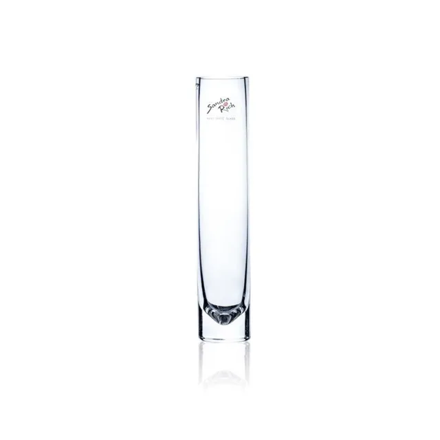 SANDRA RICH, Glas Vase " Solifleur H22cm/4cm clear" Glasvase schlank rund lang