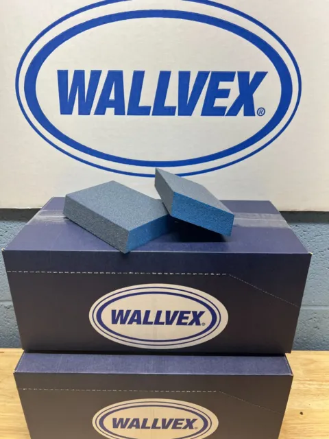 Wallvex Drywall Sanding Sponge Blue Fire Dual Angle Fine/Fine  Box of 24