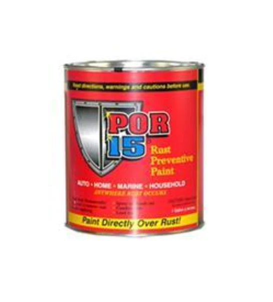 POR-15 POR45404 Rust Preventative Urethane Semi-Gloss Black Paint 1 qt Can