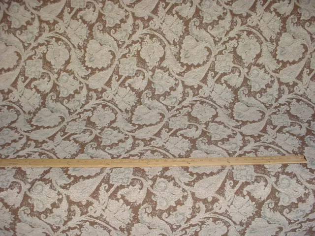 6-3/4Y Valdese Weavers Gothic Floral Damask Drapery Upholstery Fabric