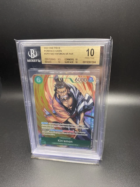 One Piece Kin'emon Japanese Romance Dawn Alt Art SR OP01-040 Pristine BGS 10