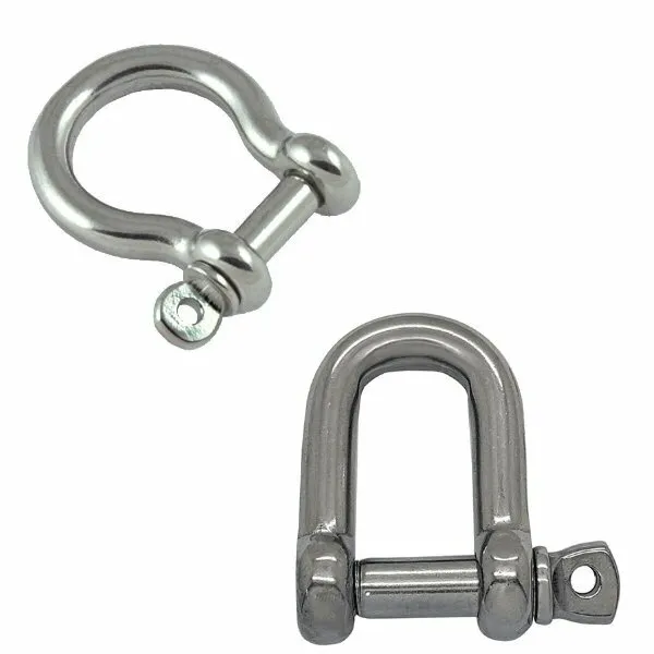 Stainless Steel Dee Shackle or Bow Shackle 316 Marine Grade (Various Sizes)