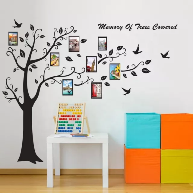 Brand New Family Tree Bird Wall Stickers Art Decals Photo Frame Quotes Home Deco