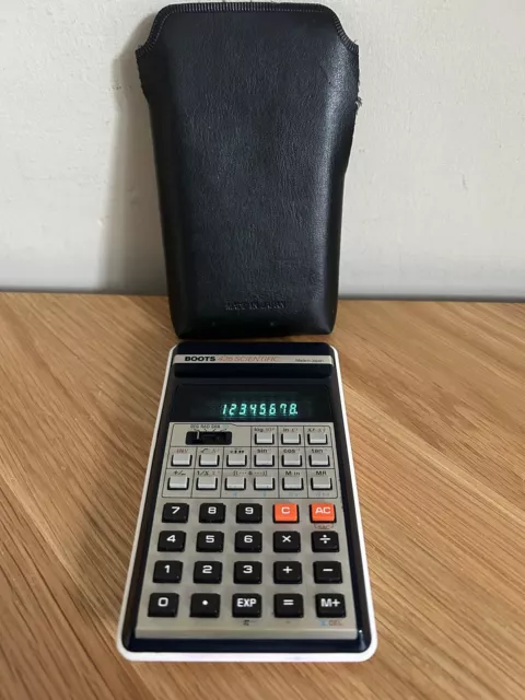 Boots ( Casio ) 425 Vintage Scientific LED Calculator With Sleeve Made In Japan