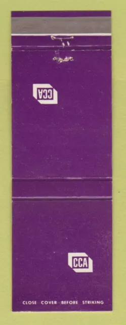 Matchbook Cover - CCA Container Corporation of America Purple WEAR