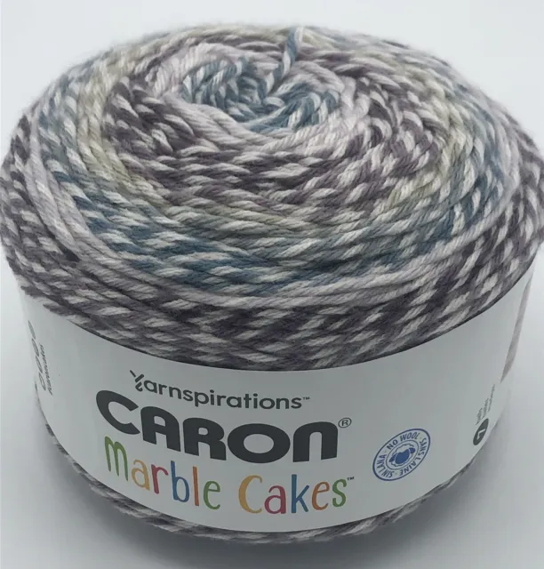 Caron Marble Cakes Aran 240g Soft Knitting Crochet Acrylic Yarn-Violet Plum