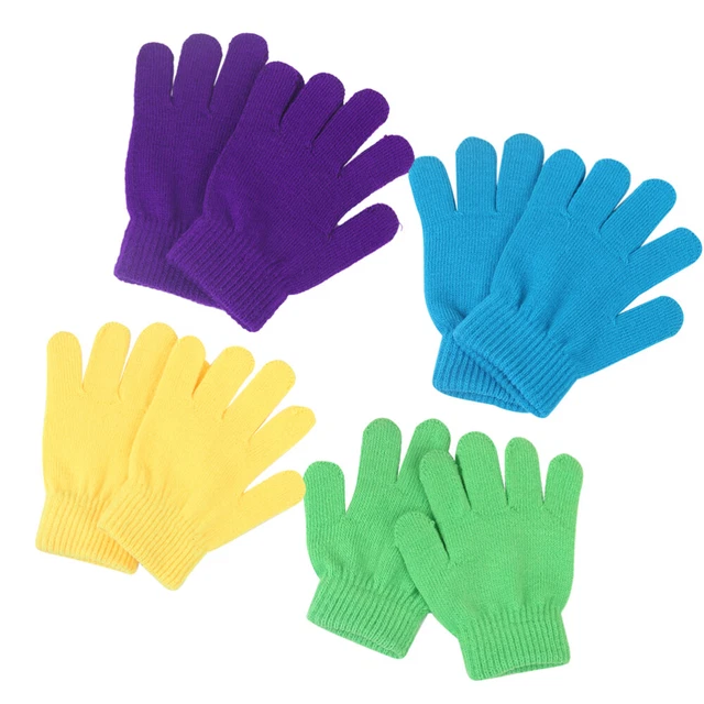 Guanti Stretch Caldi Student In Cotone Tenere Caldi 4 Paia