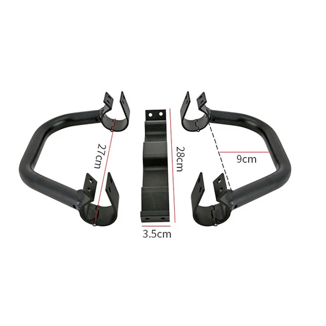 2×Universal Modified Engine Guard Crash Bar Motorcycle Frame Protector US