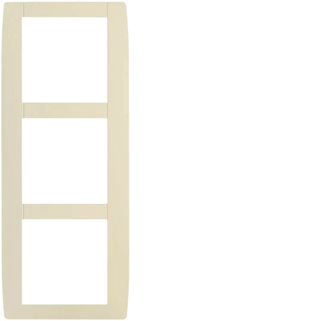 HAGER WK419 - 1 Plaque verticale 3 postes Kallysta DUNE - entraxe 71mm