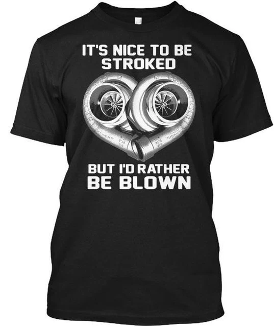 T-shirt Umoristica Hemi &ndash; Injection Is Nice But I'd Rather Be Blown &ndash; 100% Cotone Bianca