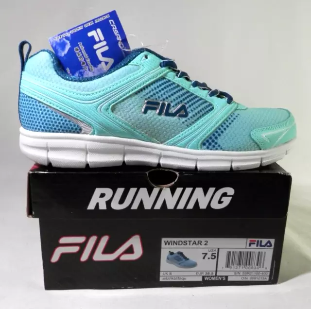 FILA WOMEN S WINDSTAR 2 Memory Foam Running Sneakers Aqua Size 7.5 44.98 PicClick